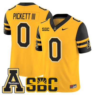 Men's App State Mountaineers 2026 Vapor Limited Jersey - Gold / Sam Pickett III