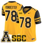 Men's App State Mountaineers 2026 Vapor Limited Jersey - Gold / Tyriq Poindexter
