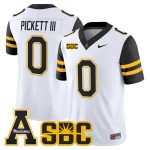 Men's App State Mountaineers 2026 Vapor Limited Jersey - White / Sam Pickett III