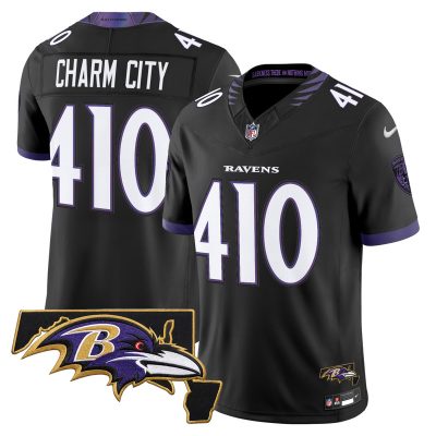 Men's Baltimore Ravens 2026 Vapor Limited Jersey V2 - Black / Charm City