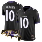 Men's Baltimore Ravens 2026 Vapor Limited Jersey V2 - Black / DeAndre Hopkins