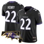 Men's Baltimore Ravens 2026 Vapor Limited Jersey V2 - Black / Derrick Henry