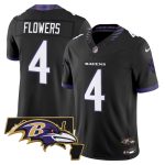 Men's Baltimore Ravens 2026 Vapor Limited Jersey V2 - Black / Zay Flowers