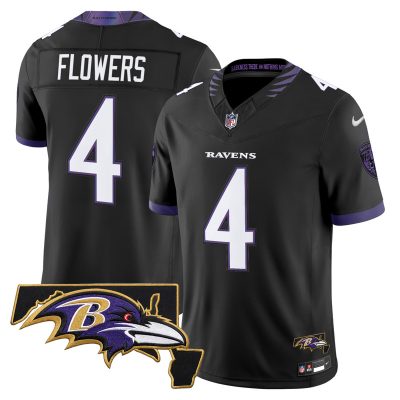 Men's Baltimore Ravens 2026 Vapor Limited Jersey V2 - Black / Zay Flowers