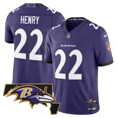 Men's Baltimore Ravens 2026 Vapor Limited Jersey V2 - Purple / Derrick Henry