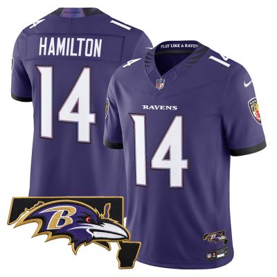 Men's Baltimore Ravens 2026 Vapor Limited Jersey V2 - Purple / Kyle Hamilton