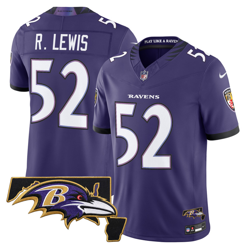 Men's Baltimore Ravens 2026 Vapor Limited Jersey V2 - Purple / Ray Lewis