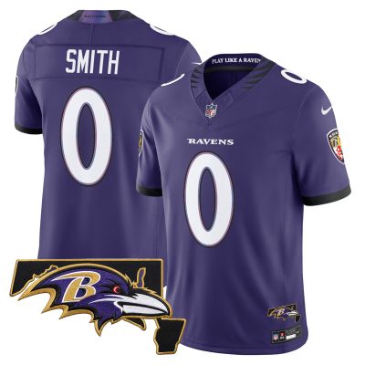 Men's Baltimore Ravens 2026 Vapor Limited Jersey V2 - Purple / Roquan Smith