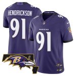 Men's Baltimore Ravens 2026 Vapor Limited Jersey V2 - Purple / Trey Hendrickson