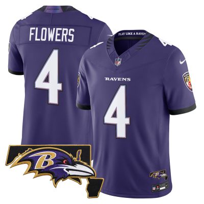 Men's Baltimore Ravens 2026 Vapor Limited Jersey V2 - Purple / Zay Flowers