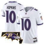 Men's Baltimore Ravens 2026 Vapor Limited Jersey V2 - White / DeAndre Hopkins