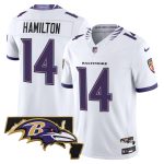 Men's Baltimore Ravens 2026 Vapor Limited Jersey V2 - White / Kyle Hamilton