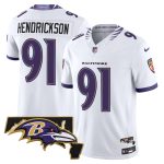 Men's Baltimore Ravens 2026 Vapor Limited Jersey V2 - White / Trey Hendrickson