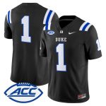 Men's Duke Blue Devils 2026 Vapor Limited Jersey - Black / #1 Team