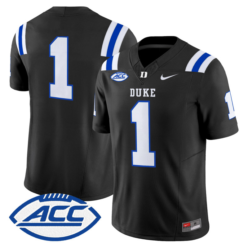 Men's Duke Blue Devils 2026 Vapor Limited Jersey - Black / #1 Team