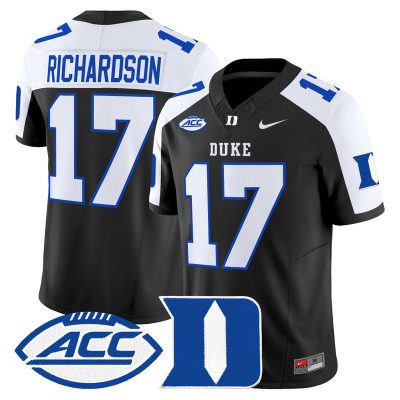 Men's Duke Blue Devils 2026 Vapor Limited Jersey - Black Alternate / Jared Richardson