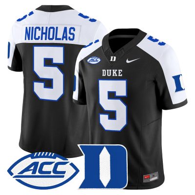 Men's Duke Blue Devils 2026 Vapor Limited Jersey - Black Alternate / Javen Nicholas