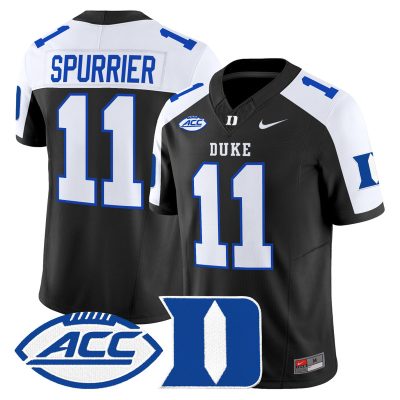 Men's Duke Blue Devils 2026 Vapor Limited Jersey - Black Alternate / Steve Spurrier