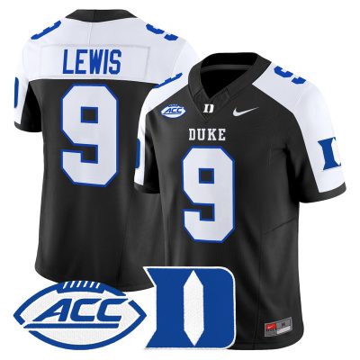 Men's Duke Blue Devils 2026 Vapor Limited Jersey - Black Alternate / Thad Lewis