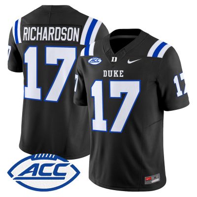 Men's Duke Blue Devils 2026 Vapor Limited Jersey - Black / Jared Richardson