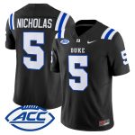 Men's Duke Blue Devils 2026 Vapor Limited Jersey - Black / Javen Nicholas