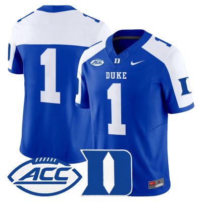 Men's Duke Blue Devils 2026 Vapor Limited Jersey - Royal Alternate / #1 Team