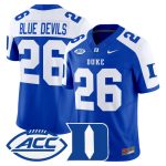 Men's Duke Blue Devils 2026 Vapor Limited Jersey - Royal Alternate / #26 Blue Devils
