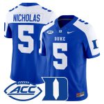 Men's Duke Blue Devils 2026 Vapor Limited Jersey - Royal Alternate / Javen Nicholas