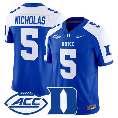 Men's Duke Blue Devils 2026 Vapor Limited Jersey - Royal Alternate / Javen Nicholas