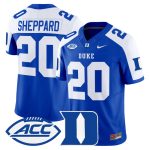 Men's Duke Blue Devils 2026 Vapor Limited Jersey - Royal Alternate / Nate Sheppard