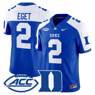 Men's Duke Blue Devils 2026 Vapor Limited Jersey - Royal Alternate / Walker Eget