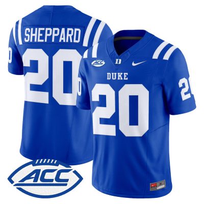 Men's Duke Blue Devils 2026 Vapor Limited Jersey - Royal / Nate Sheppard