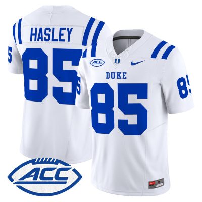 Men's Duke Blue Devils 2026 Vapor Limited Jersey - White / Jeremiah Hasley