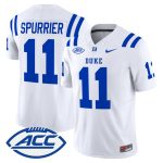 Men's Duke Blue Devils 2026 Vapor Limited Jersey - White / Steve Spurrier