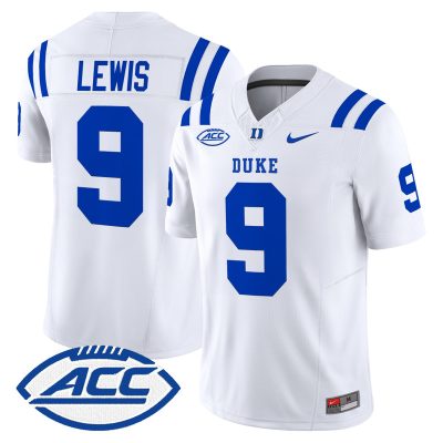Men's Duke Blue Devils 2026 Vapor Limited Jersey - White / Thad Lewis