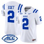 Men's Duke Blue Devils 2026 Vapor Limited Jersey - White / Walker Eget