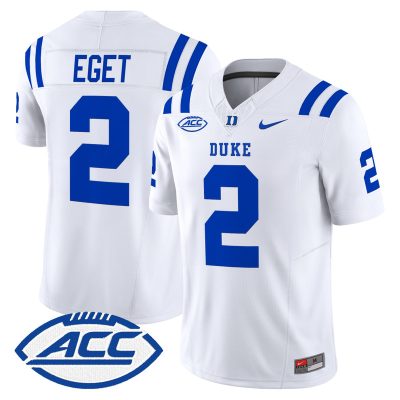 Men's Duke Blue Devils 2026 Vapor Limited Jersey - White / Walker Eget