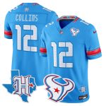 Men's Houston Texans 2026 "Rivalries" Vapor Limited Jersey - Texas Patch - Blue / Nico Collins