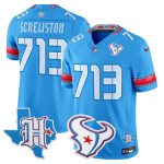 Men's Houston Texans 2026 "Rivalries" Vapor Limited Jersey - Texas Patch - Blue / Screwston 713