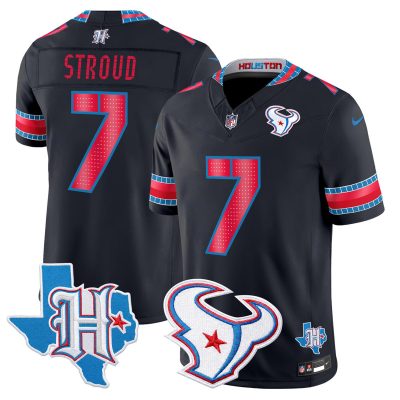 Men's Houston Texans 2026 "Rivalries" Vapor Limited Jersey - Texas Patch - Navy / C.J. Stroud