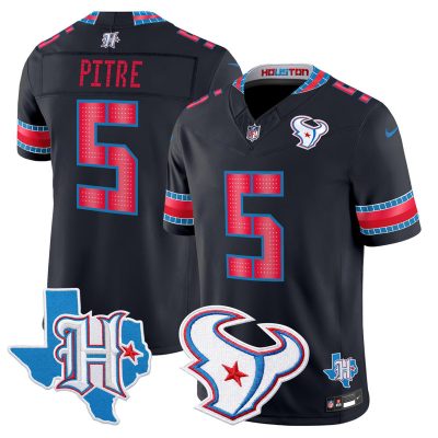 Men's Houston Texans 2026 "Rivalries" Vapor Limited Jersey - Texas Patch - Navy / Jalen Pitre