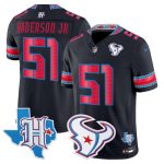 Men's Houston Texans 2026 "Rivalries" Vapor Limited Jersey - Texas Patch - Navy / Will Anderson Jr.