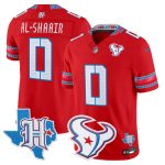 Men's Houston Texans 2026 "Rivalries" Vapor Limited Jersey - Texas Patch - Red / Azeez Al-Shaair