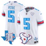 Men's Houston Texans 2026 "Rivalries" Vapor Limited Jersey - Texas Patch - White / Jalen Pitre