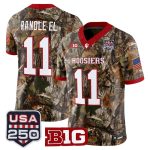 Men's Indiana Hoosiers 2026 Salute to Service Vapor Limited Jersey - Stitched - Camo / Randle El