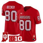 Men's Indiana Hoosiers 90s Throwback Vapor Limited Jersey - Indiana State Patch - Red / Charlie Becker