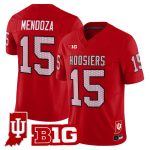 Men's Indiana Hoosiers 90s Throwback Vapor Limited Jersey - Indiana State Patch - Red / Fernando Mendoza