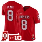 Men's Indiana Hoosiers 90s Throwback Vapor Limited Jersey - Indiana State Patch - Red / Kaelon Black