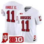 Men's Indiana Hoosiers 90s Throwback Vapor Limited Jersey - Indiana State Patch - White / Randle El