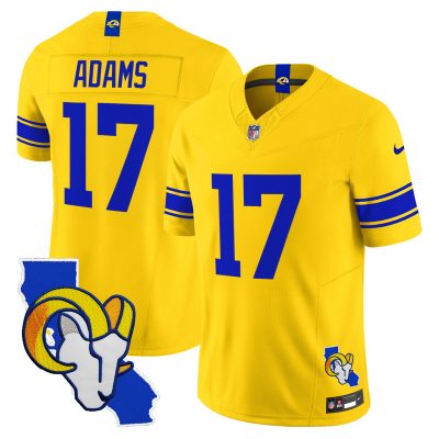 Men's Los Angeles Rams 2026 Alternate Vapor Limited Jersey - California Map - Classic Sol / Davante Adams